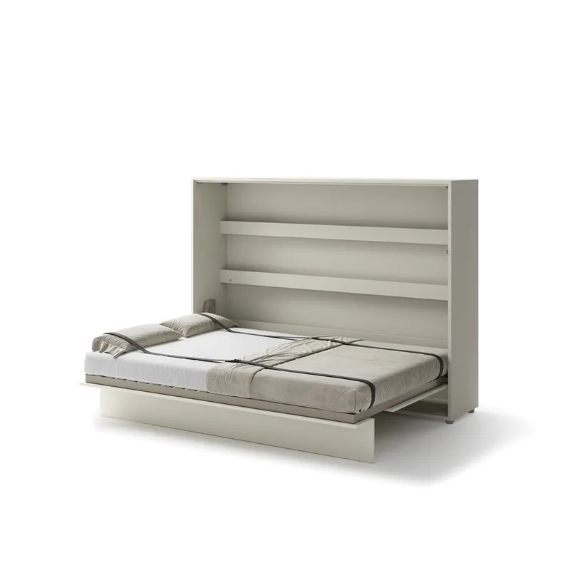 Półkotapczan poziomy BC-04 Bed Concept | 140x200 cm | Kaszmir | składany | funkcjonalny | oszczędność przestrzeni