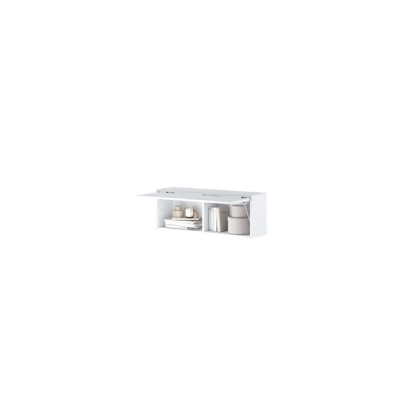 Szafka wisząca Bed Concept BC-29 | 92x33X25 cm | Biały Połysk | Biały połysk szafka lenart | do małych wnętrz | oszczędność miejsca | nowoczesna