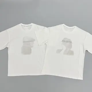 KK11 Number Nine 09S Lennon Slogan Sketch Printed Short Sleeved T-shirt Antique Basic Pure Cotton Short Sleeved Tees