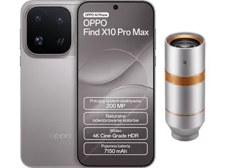 Smartfon OPPO Find X10 Pro Max 5G 12 GB/ 512 GB Tytanowy + telekonwerter