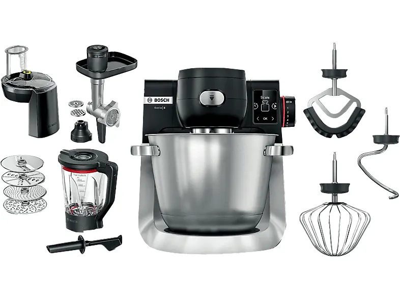 Robot kuchenny BOSCH MUMS6ZS34 Series 6 Czarny-stal szczotkowana
