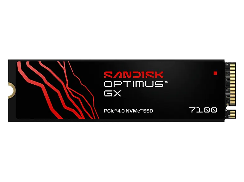 Dysk SSD (wewnętrzny) SANDISK Optimus GX 7100 2TB NVMe M.2 2280 PCIe 4.0 Czarny