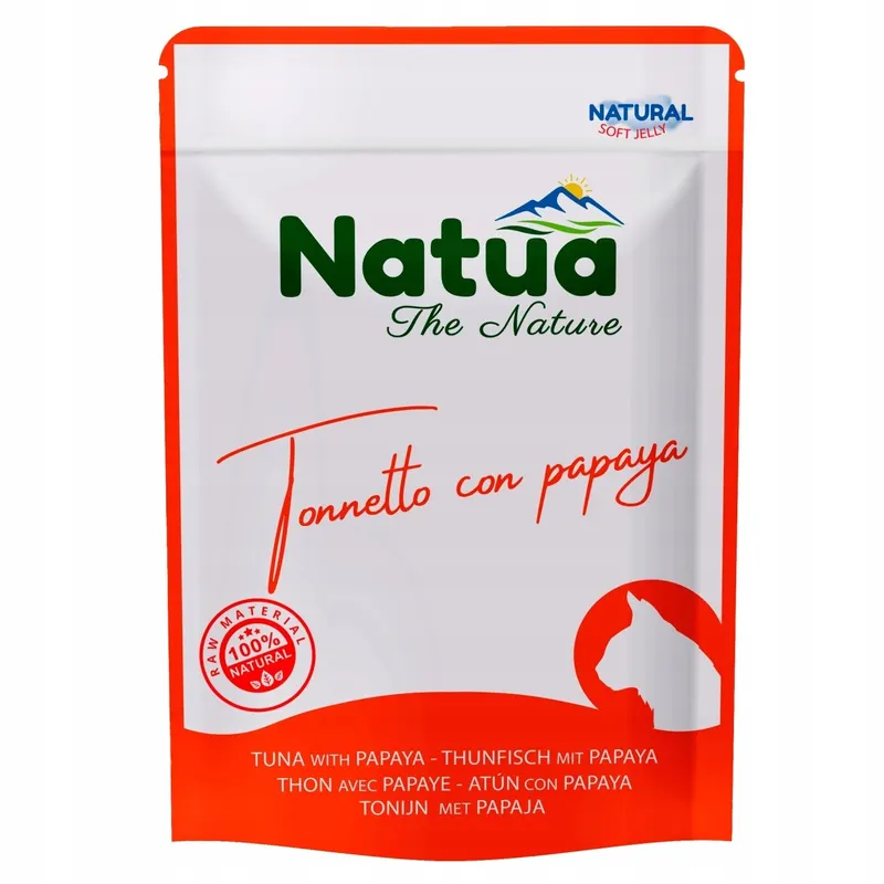 NATUA Mono Tuńczyk z papają - mokra karma dla kota - 70g