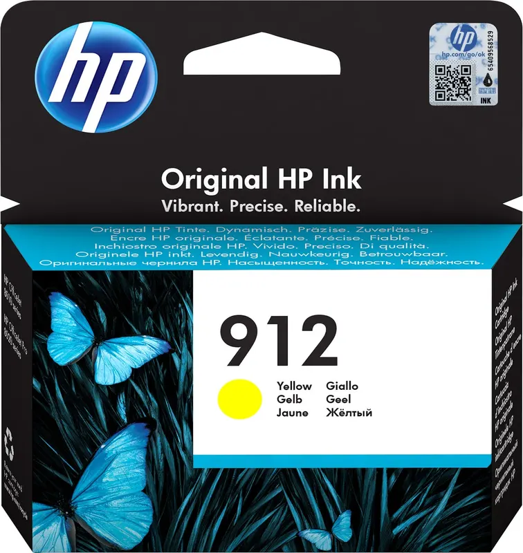 HP 912 oryginalny wkład atramentowy żółty
