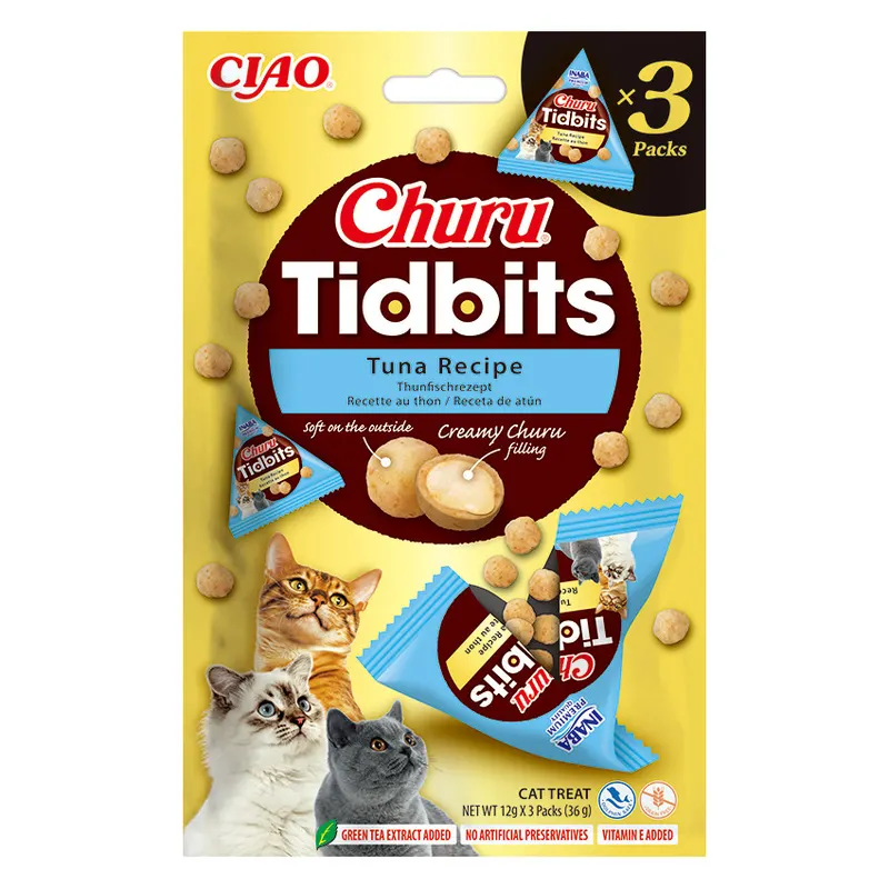 INABA Churu Tidbits Tuńczyk - przysmak dla kota - 3x12g