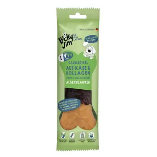 Lucky Jim Kość do żucia L - Ser i kolagen, alga (120 g)