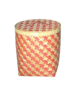 Kosz z pokrywą Stripes 45x47cm