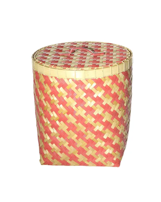 Kosz z pokrywą Stripes 45x47cm