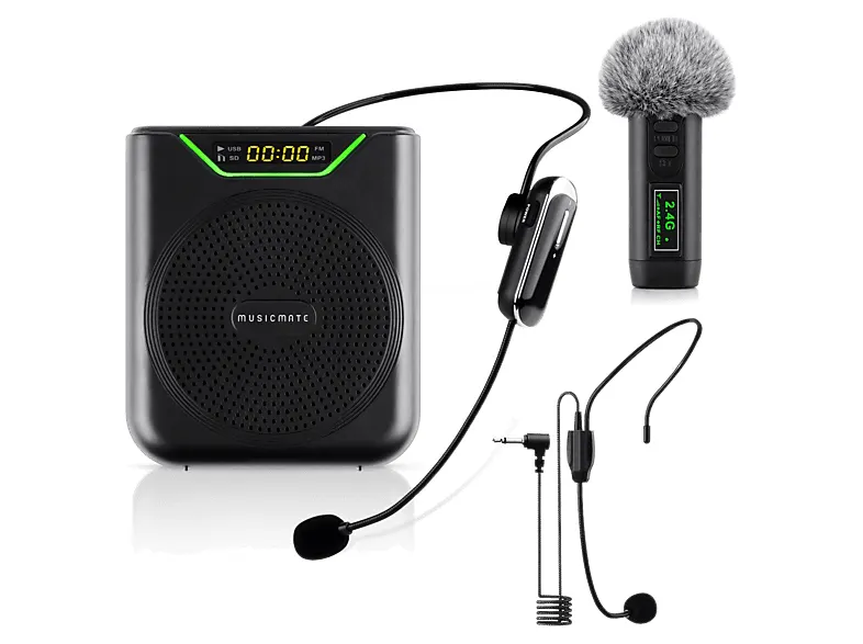 Wzmacniacz głosu MUSIC MATE MM-WG400-B VoicePower Czarny