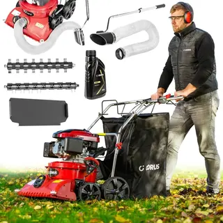 Odkurzacz do liści CEDRUS LV58S Napęd Wałek Aeracja Zamiatanie 26 m/s 4w1