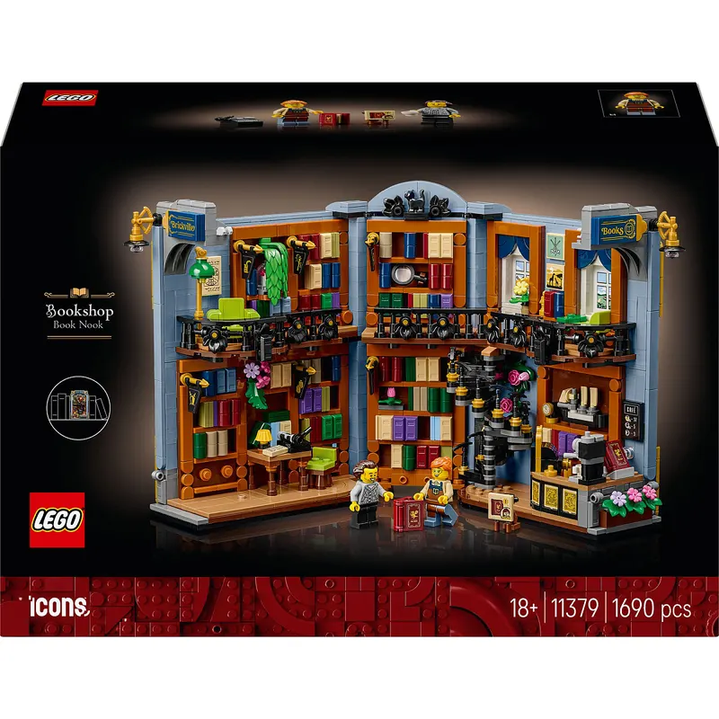 Klocki LEGO Icons Book nook: Księgarnia 11379