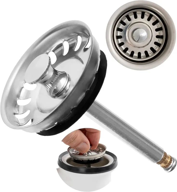 Sitko do zlewu metal 52 mm srebrny