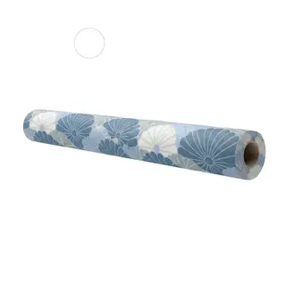 TAPETA SAMOPRZYLEPNA NA ŚCIANE W KWIATY NIEBIESKIE DEKORACJA 45cm x 5m