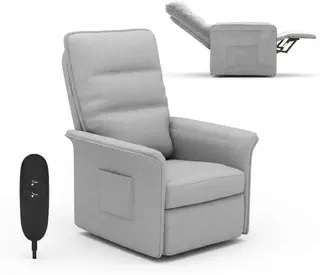 FOTEL RELAKSACYJNY ELEKTRYCZNY FLEXISPOT JASNOSZARY 105-155 ST PILOT 140 KG
