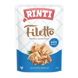 RINTI Filetto Filet z kurczaka z kaczką - mokra karma dla psa - 100g