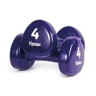 Hantle do ćwiczeń winylowe Tiguar 2 x 4 kg box