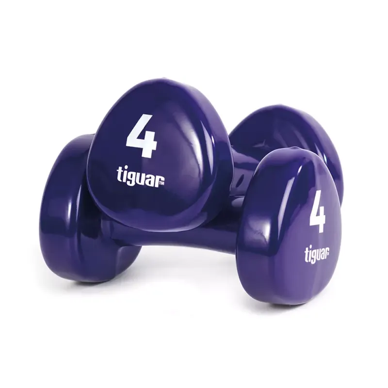 Hantle do ćwiczeń winylowe Tiguar 2 x 4 kg box