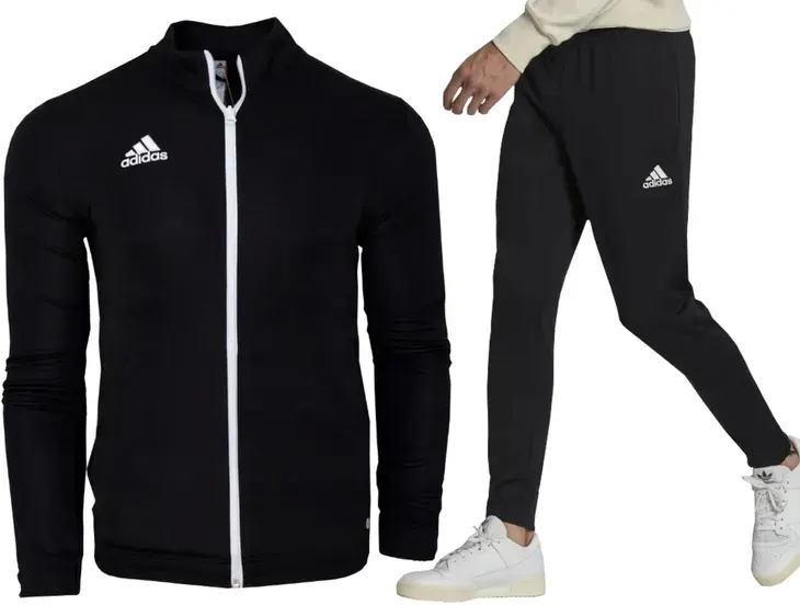 Komplet dresowy adidas męski spodnie bluza M