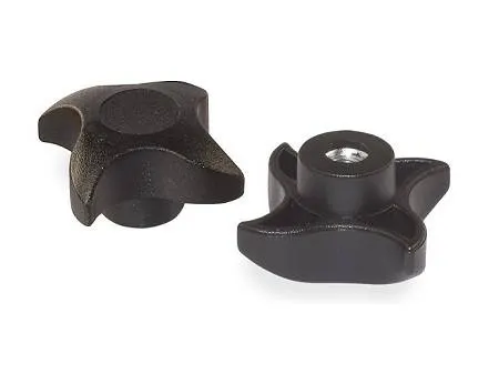 Pokrętło krzyżowe z wmontowaną nakrętką D-46,5mm M8