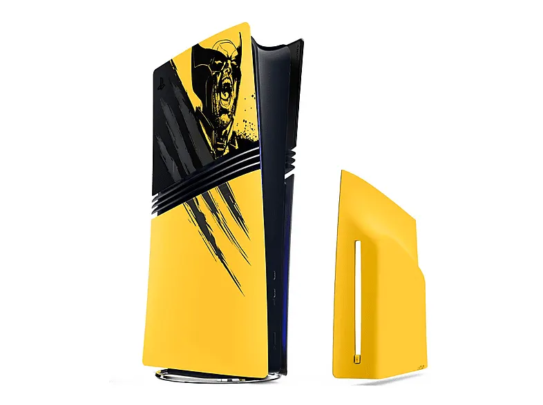 Osłony konsoli PLAYSTATION 5 Pro – edycja limitowana Marvel’s Wolverine Battle Yellow Żółto-czarny