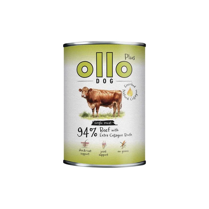 OLLO Plus Kolagen Mono Wołowina - mokra karma dla psa - 800g