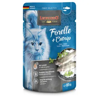 Leonardo Finest Selection, 16 x 85 g - Pstrąg z kocimiętką