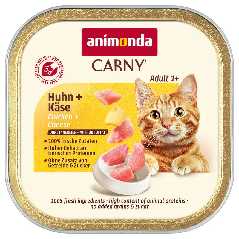 Korzystny pakiet animonda Carny Adult, 64 x 85 g - Kurczak i ser