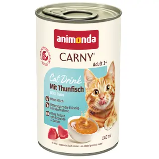 animonda Carny Cat Drink, 12 x 140 ml - Tuńczyk