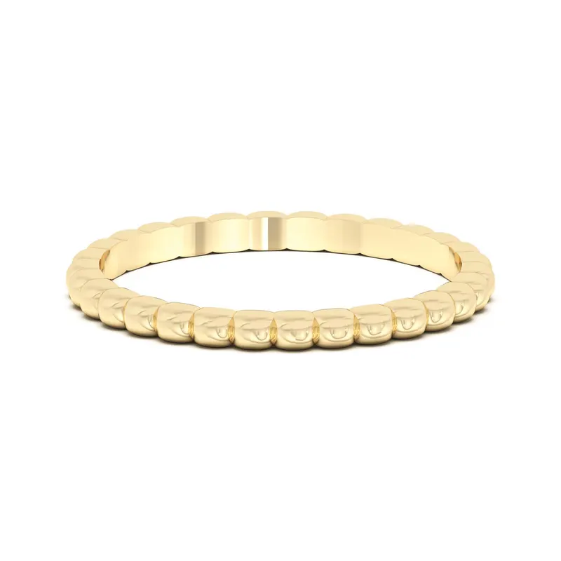 Klasyczna Obrączka Ślubna Chain Set 585 Żółte Złoto (14K)