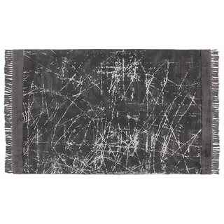 Dywan z wiskozy 140 x 200 cm ciemnoszary hanli