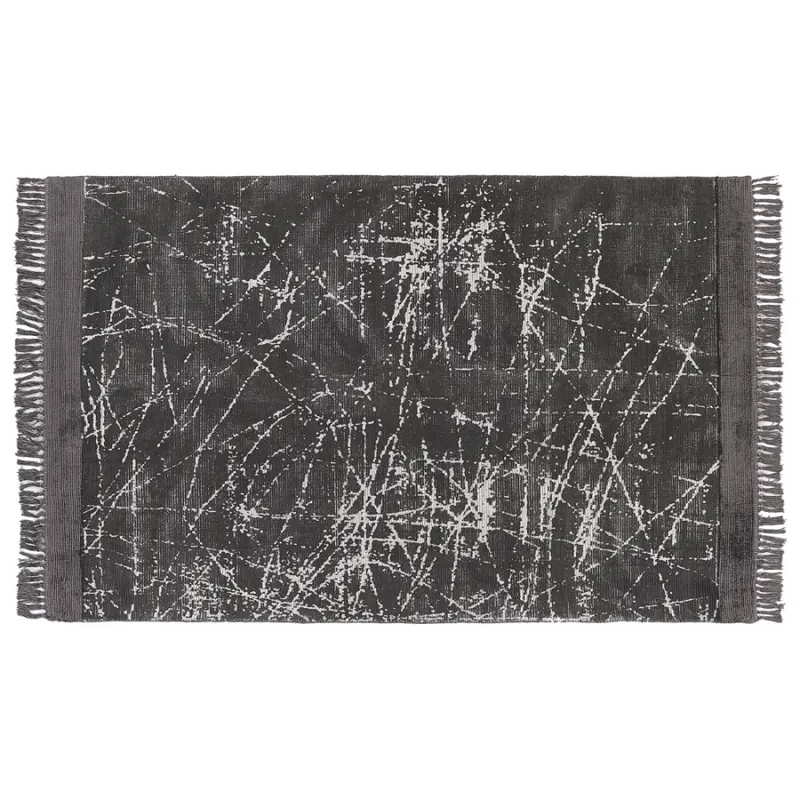 Dywan z wiskozy 140 x 200 cm ciemnoszary hanli