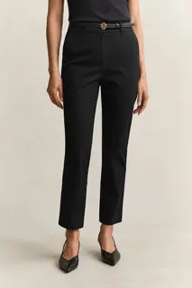 Gant Spodnie Damskie Slim Fit Czarne