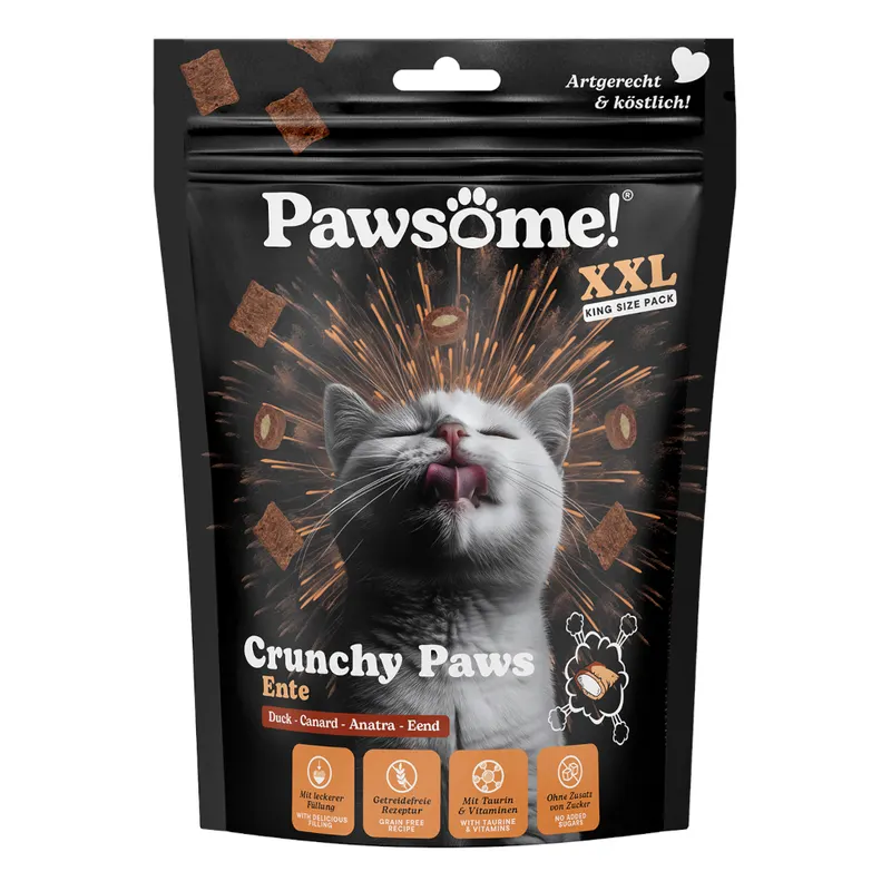 Pawsome Crunchy Paws - Kaczka, 150 g