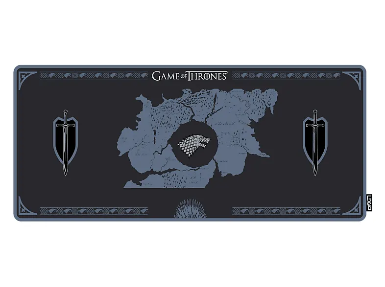 Podkładka pod mysz i klawiaturę LEXIP GAMING Stark - Game of Thrones Czarno-niebieski