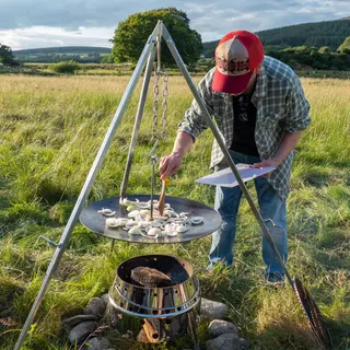 Petromax Hanging grill tray for tripod, wisząca taca grillowa