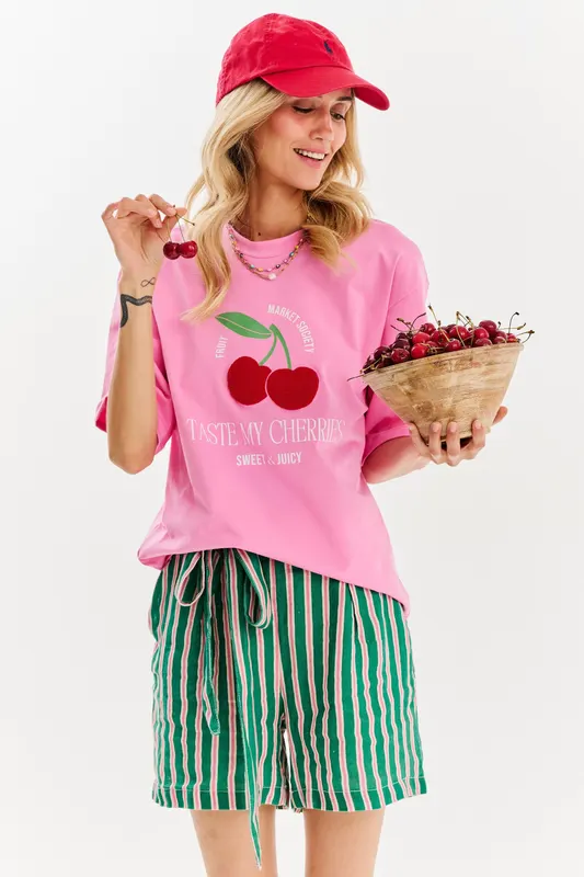T-shirt Taste My Cherries L/XL