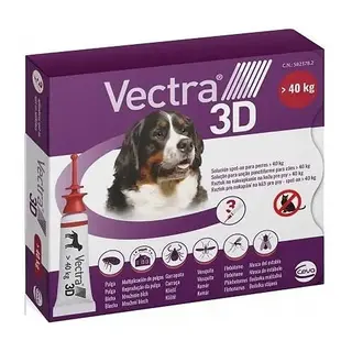 CEVA Vectra 3D (powyżej 40kg) - krople przeciw pasożytom dla psa - 3 x 1ml