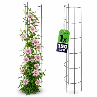 Pergola ogrodowa na kwiaty 150 cm, czarna