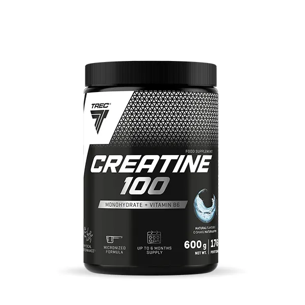 CREATINE 100 - monohydrat kreatyny z witaminą B6 - Naturalny - 600 g