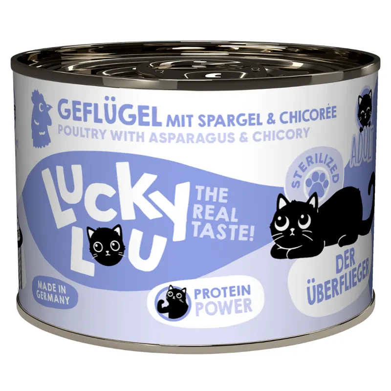 Lucky Lou Sterilized, 6 x 200 g - Drób
