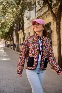 Lekka kurtka pikowana Blossom Charm S