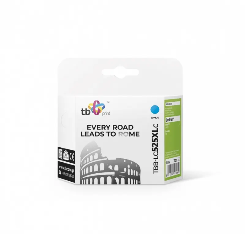 TB Print Tusz do Brother LC529/539 TBB-LC525XLC CY