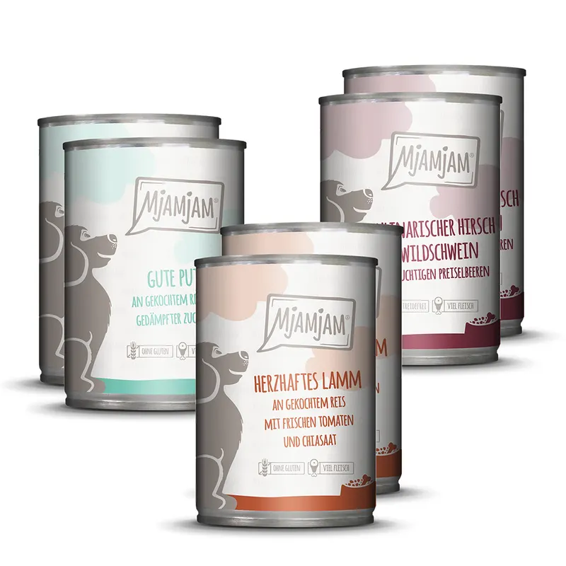 Korzystny pakiet MjAMjAM Adult, 24 x 400 g - Pakiet mieszany II (3 smaki)