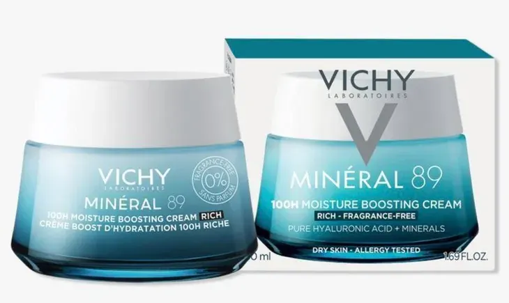 Vichy Minéral 89 100H Rich Krem Nawilżająco-Odbudowujący do Twarzy 50 ml