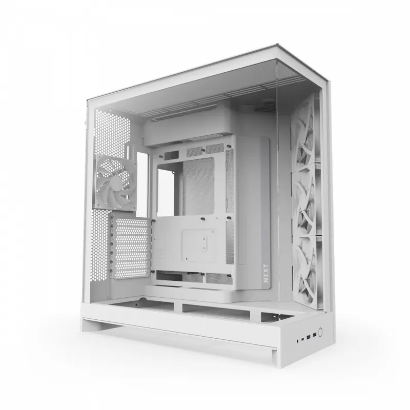 NZXT Obudowa H9 Flow Midi Tower z oknem biała