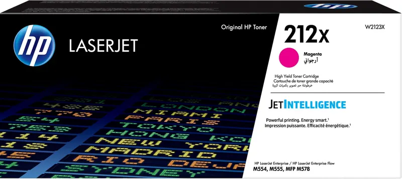HP 212X Oryginalny wkład z purpurowym tonerem LaserJet o wysokiej wydajności