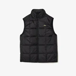 Lacoste Bodywarmer With Packaway Hood Męskie Czarny