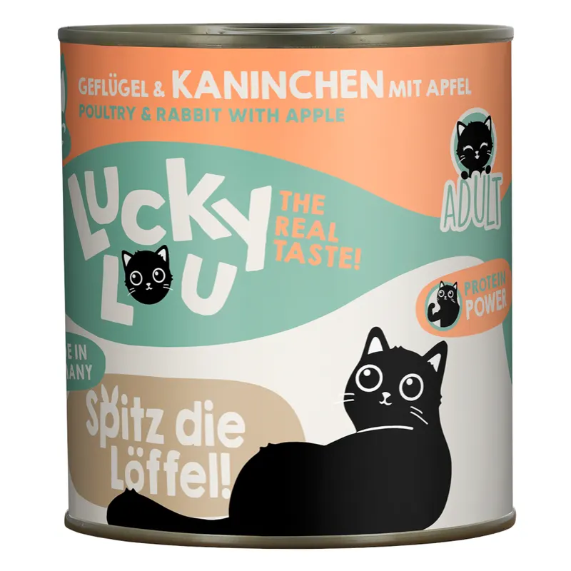 Lucky Lou Adult, 6 x 800 g - Drób i królik