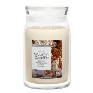 Yankee Candle Signature Świeca w Dużym Słoiku z Dwoma Knotami Baking Memories
