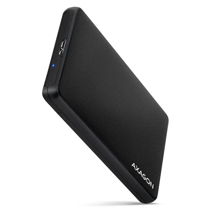AXAGON EE25-SL Obudowa zewnętrzna plastikowa, bezśrubowa, USB 3.2 Gen 1 SATA 6G 2.5, czarna